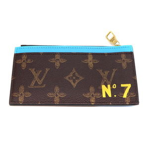 Louis Vuitton Blue Coin Monogram Brown Card Holder